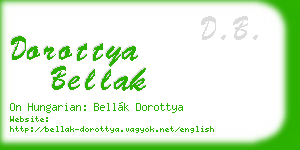 dorottya bellak business card